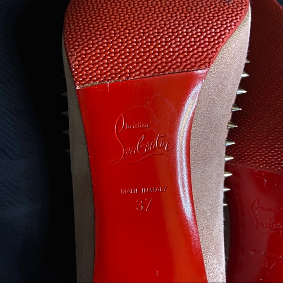 - Christian Louboutin Anjalina 85 Velours Spike Pointed Toe Pumps - Pink B… - Picture 9 of 16